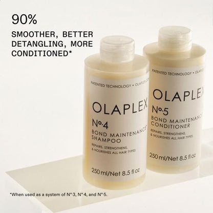 Olaplex Wash and Shine Hair Kit: No. 4, 5, 7, Shampoo & Conditioner Set | Cleanse, Hydrate, & Control Frizz Up to 72 Hours | Bonding Oil for Shine & Protect | For Coily, Curly, Straight, and Wavy