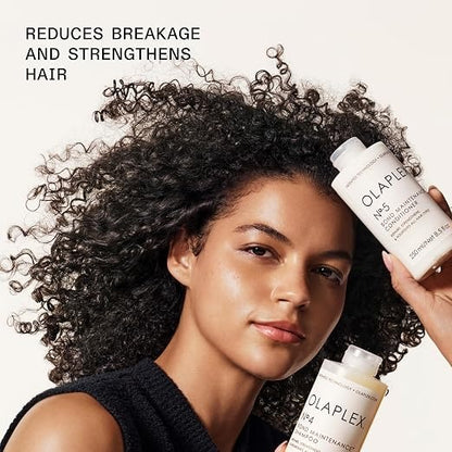 Olaplex Wash and Shine Hair Kit: No. 4, 5, 7, Shampoo & Conditioner Set | Cleanse, Hydrate, & Control Frizz Up to 72 Hours | Bonding Oil for Shine & Protect | For Coily, Curly, Straight, and Wavy